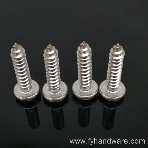 DIN7891 stainless steel pan head tapping screw